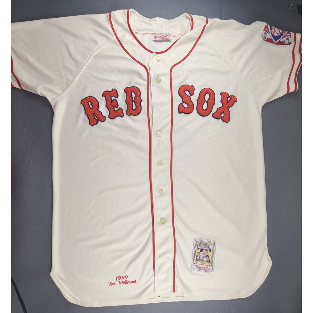Mitchell Ness Ted Williams #9 Boston Red Sox 1939 Throwback MLB Baseball Jersey
